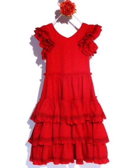 フラメンコ衣装　Flamenco ドレス 4層 子供～大人 オーダーメイド フラメンコ衣装 Flamenco ドレス 4層 子供～大人 オーダーメイド