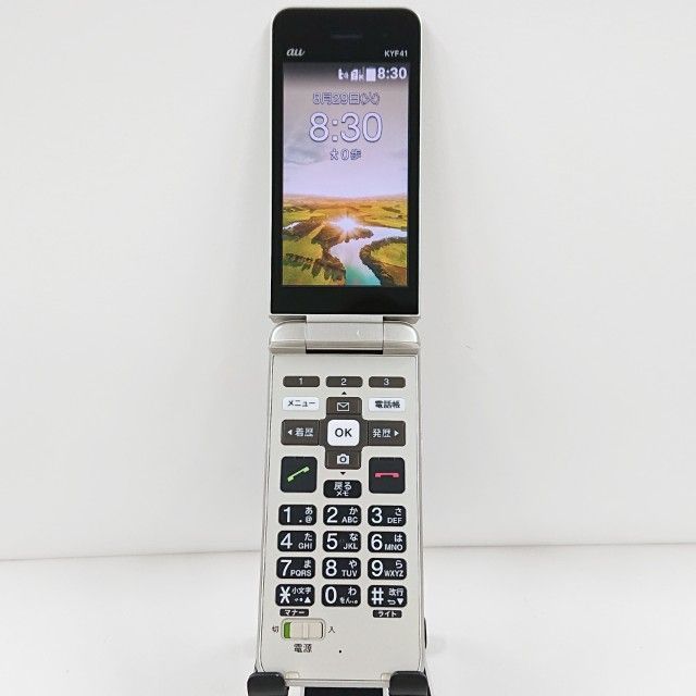 かんたんケータイ KYF41 au シャンパンゴールド 送料無料 本体