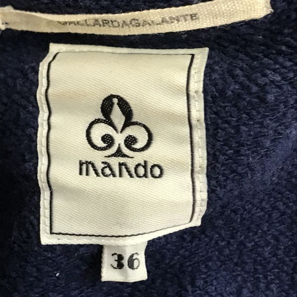 日本製☆マンド/mando☆ジップアップ/スウェットパーカー【36/メンズS