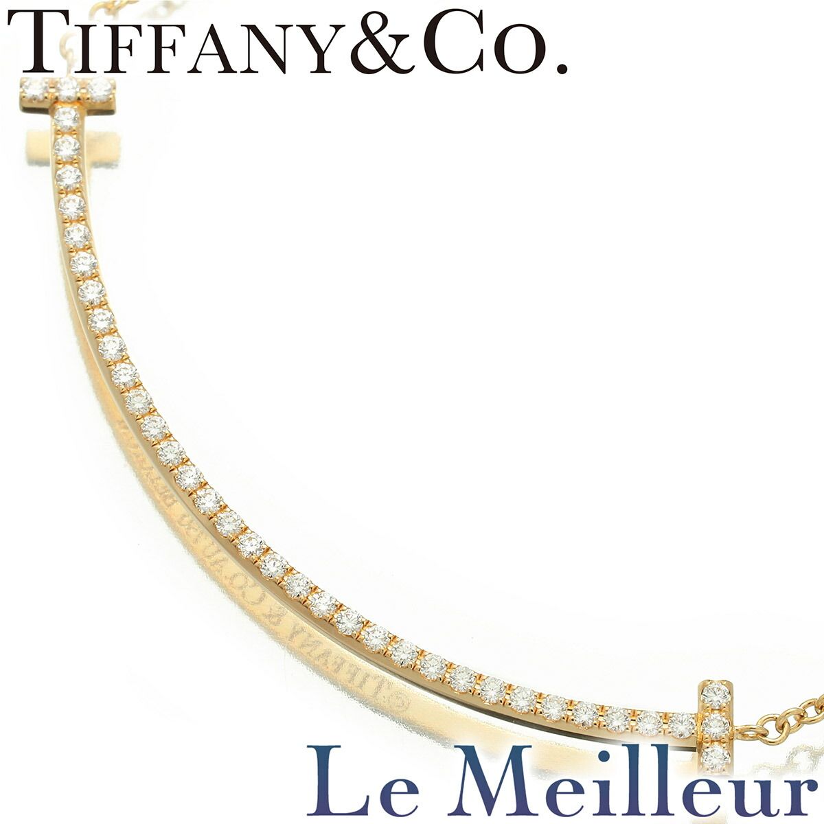 ティファニー T スマイル ペンダント スモール ダイヤモンド K18  