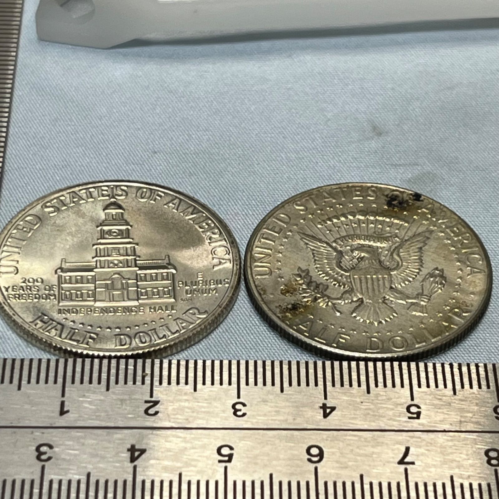 銀貨2枚セット】1968年・1976年 アメリカ ケネディ ハーフダラー銀貨