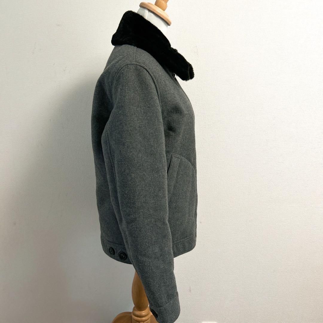 美品 ZARA ザラ ミドルコート ピーコート ブルゾン ジャンパー グレー