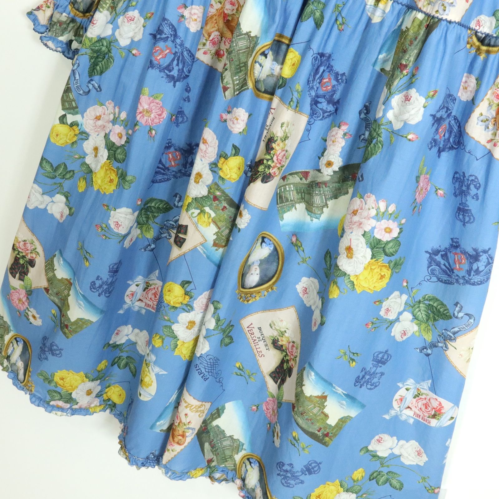 【美品】ピンクハウス　ワンピース　ブーケ柄 PINK HOUSE ピンクハウス ブーケ柄 花柄 ワンピース 総柄 - メルカリ