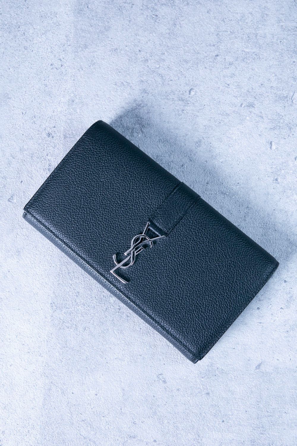 サンローラン 長財布 YSLライン ラージフラップウォレット レディース