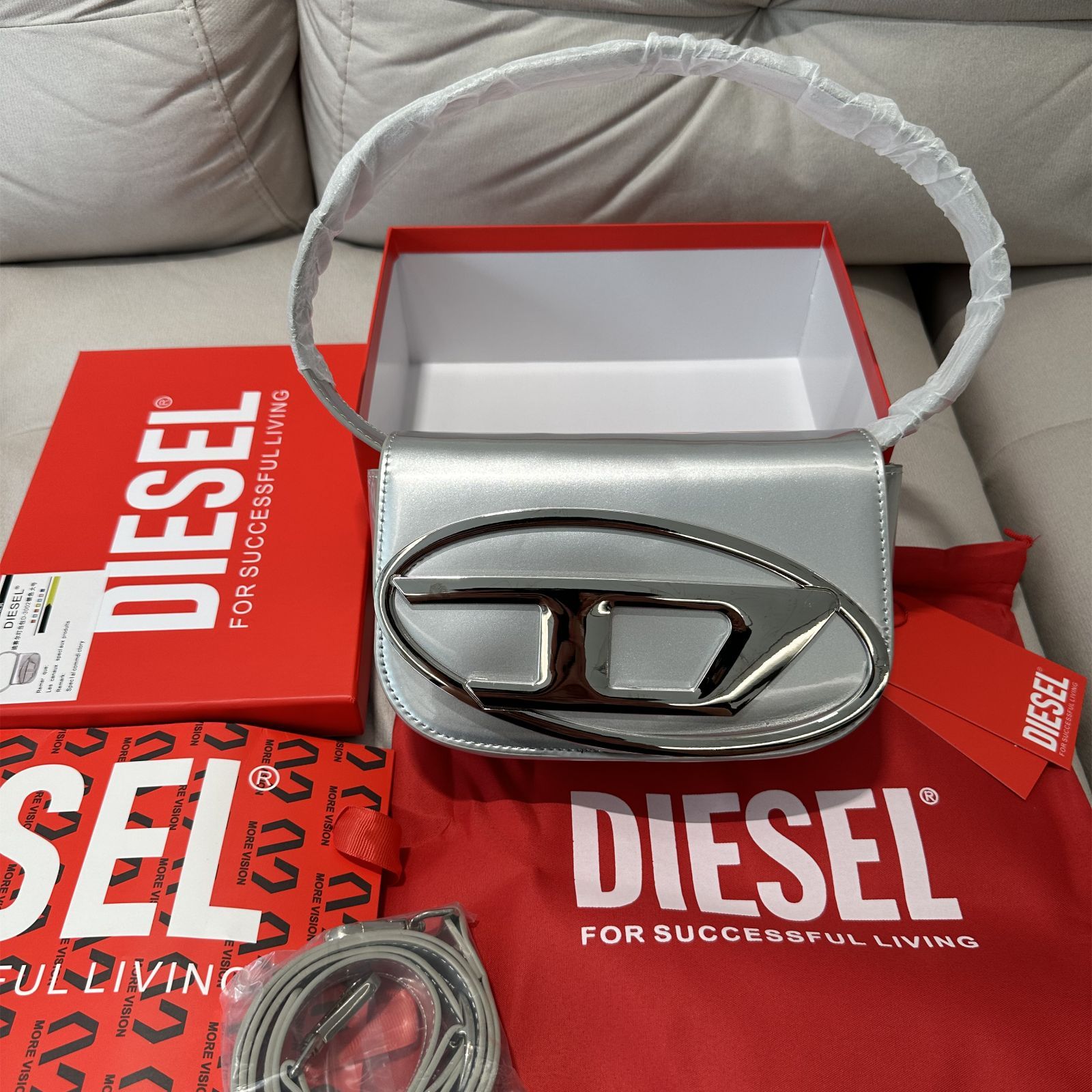 新品未使用 DIESELディーゼル 1DR キャンバス ショルダーバッグ