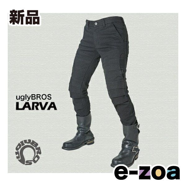 ROUGH-ROAD ラフアンドロード UB モトパンツ LARVA BK-28インチ UB0016BK1 2491723