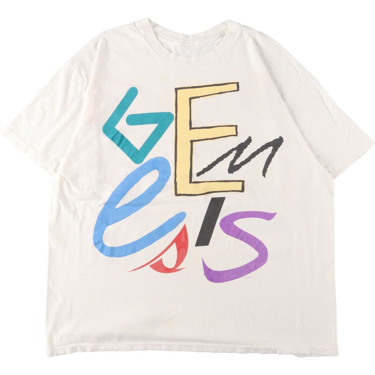 t*t様 genesis tour 1992 Tシャツ XL ジェネシス 両面プ 1992 Genesis Tour XL Band T-shirt. Drummer Phil Collins. No