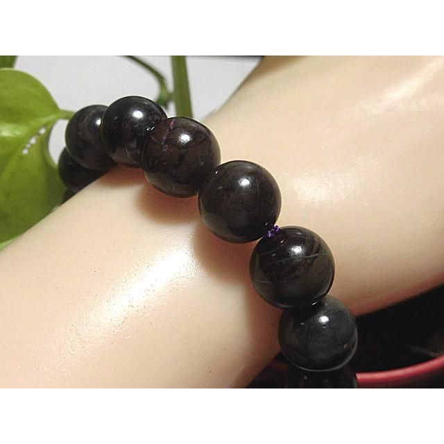 天然石 スギライトブレスレット 内周：約18.3cm 240101675 アクセサリー