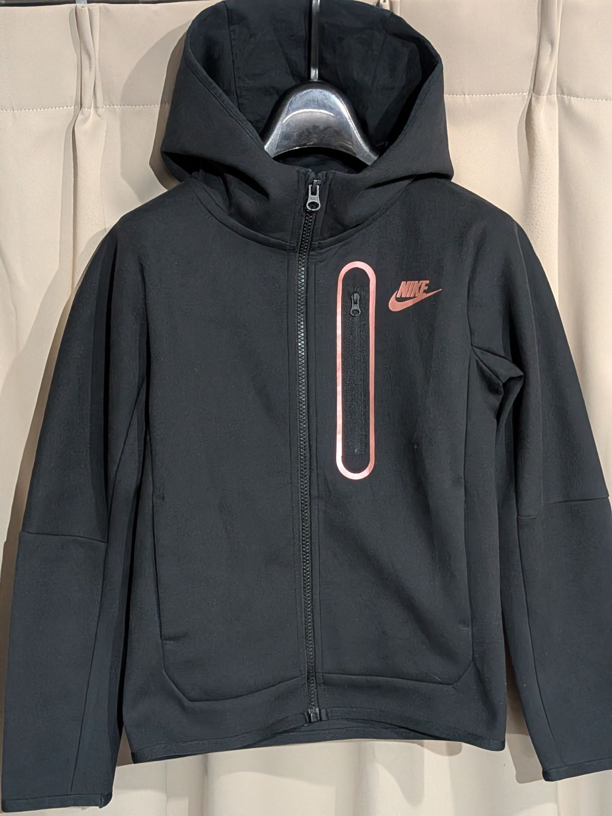  NIKE ナイキ テックフリース パーカー パンツ 上下 セットアップ ジュニアS 140 黒 パーカー トップス