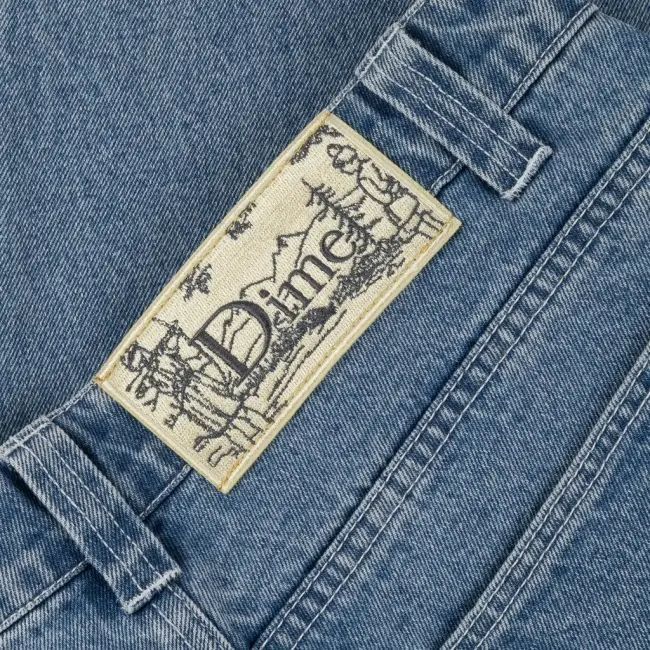 新品未使用品 Dime ダイム バギージーンズ デニム パンツ WASHED BLUE