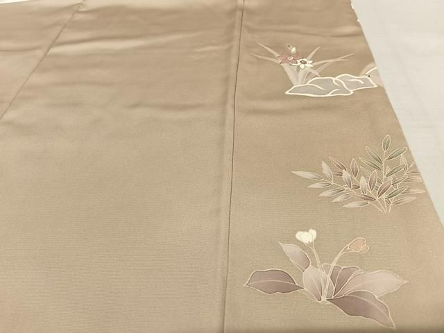 平和屋着物○訪問着 友禅 駒刺繍 松竹梅風景文 金彩 正絹 逸品