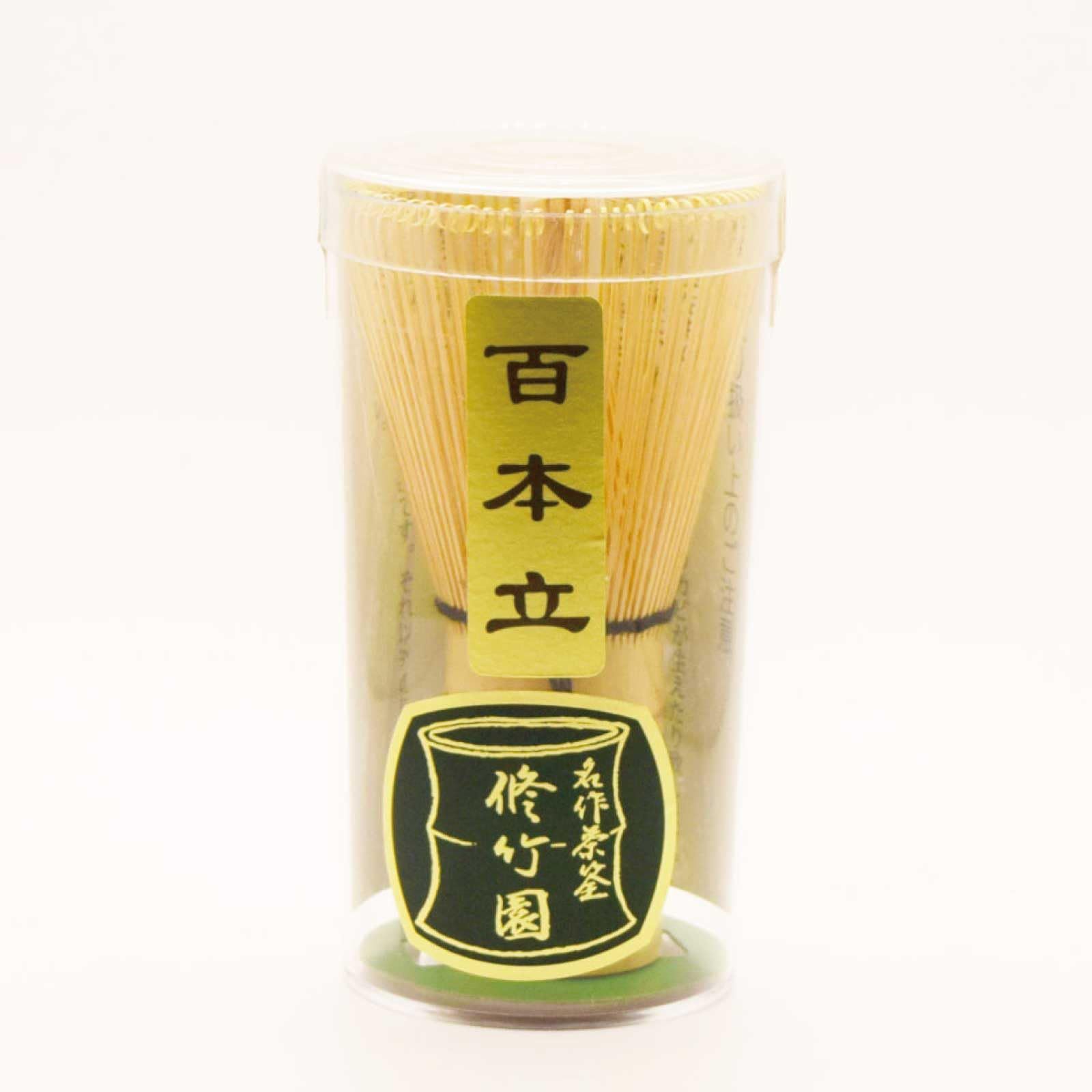 修竹園 茶道具 茶筌 茶筅 茶せん 百本立 白竹 [百本立] 千茶荘 80本立