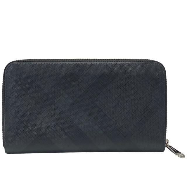 BURBERRY　バーバリー　チェック　長財布　オーガナイザー　ブラック Burberry Black label長財布 黒 チェック柄 オーガナイザー