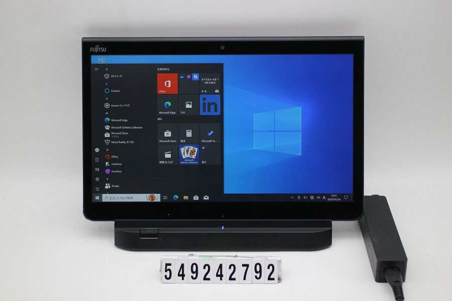 富士通 ARROWS Tab Q737/R Core i5 7300U 2.6GHz/4GB/128GB(SSD)/13.3W/FHD(1920x1080) タッチパネル/Win10 【549242792】