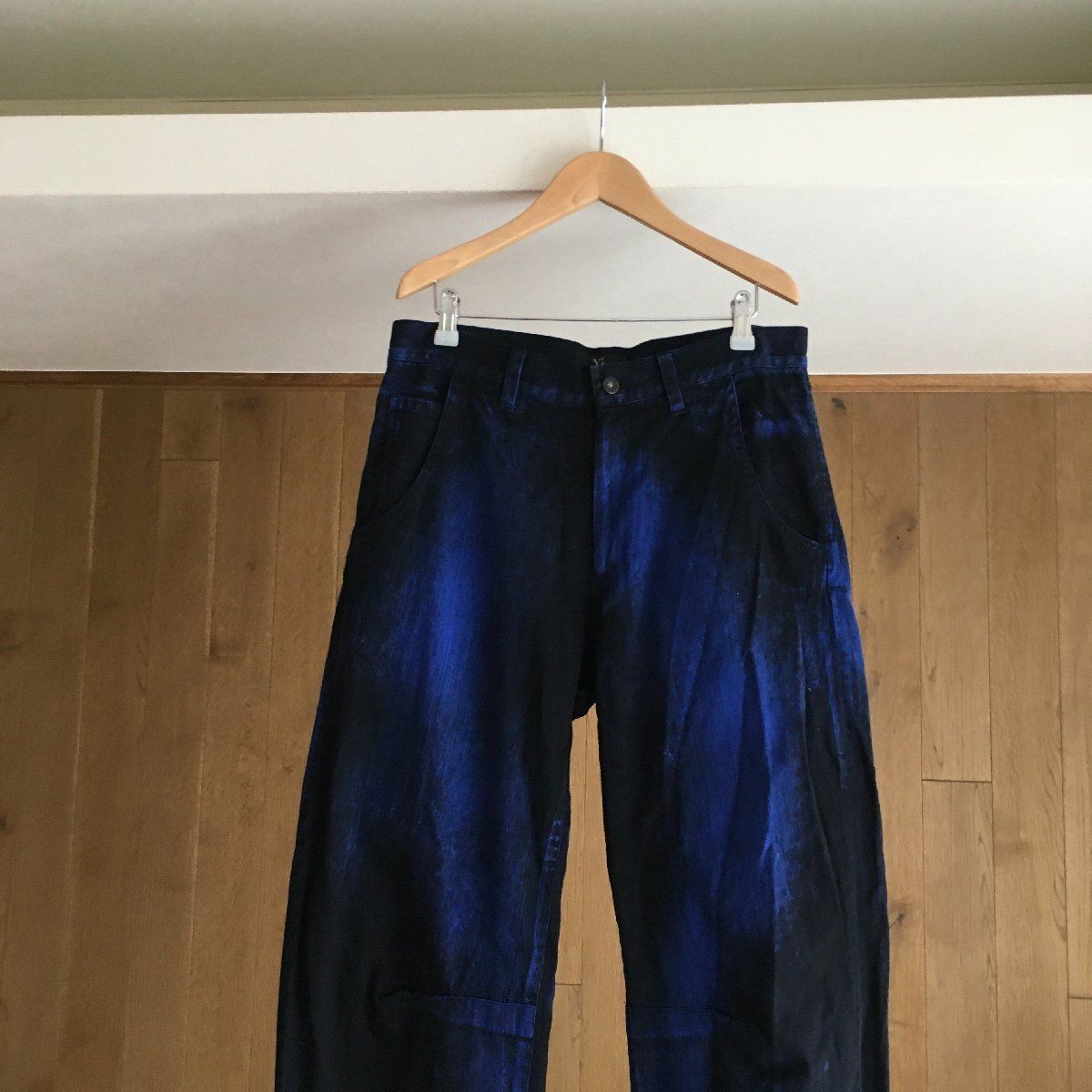 Y's　ワイズ　ヨウジヤマモト　サルエルデニムパンツ　サイズ1 レディース 超希少】ワイズ Y's ブラックデニムサルエルパンツ 日本製