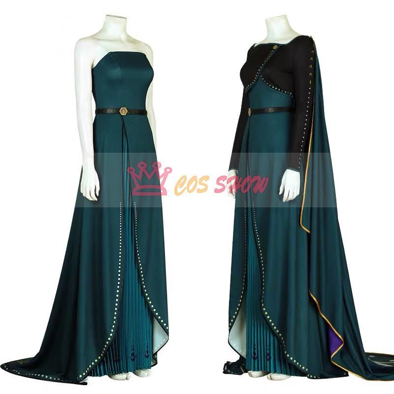 Frozen II アナと雪の女王2 アナ Anna コスプレ衣装 コスチューム プリンセス ロングドレス 仮装 イベント ステージ 舞台服 ク