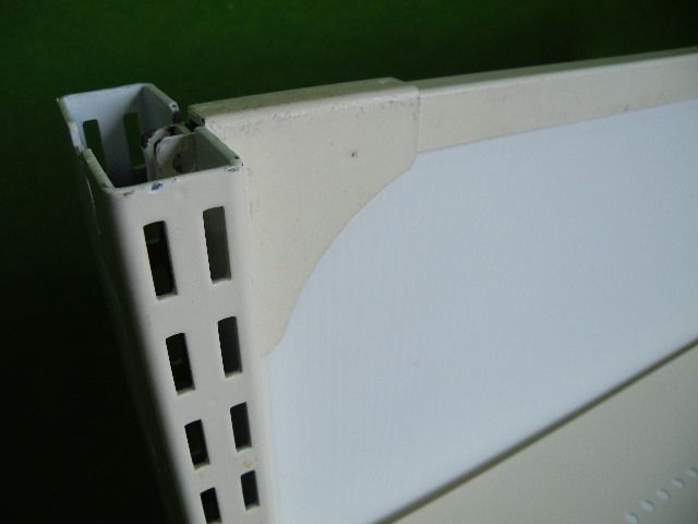 中日製 H120cm×W90cm×D40cm 単体片面2段エンド什器 背面ボードタイプ