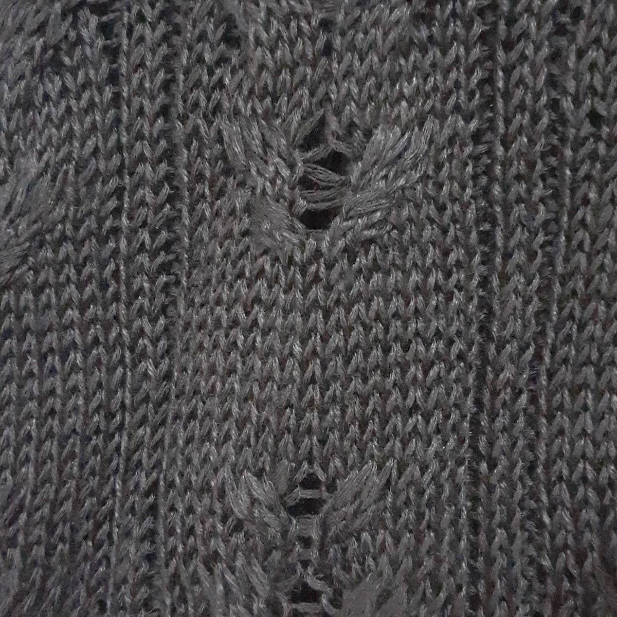  theory セオリー ノースリーブセーター サイズS レディース - 黒 クルーネック シースルー ノースリーブ ニット セーター