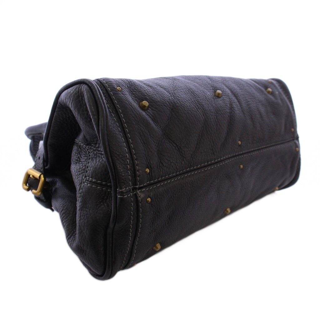 クロエ CHLOE パディントン ハンドバッグ レザー ブラック 01-07