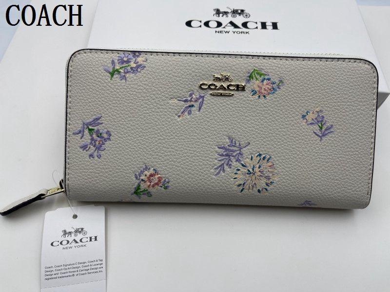 COACH 財布 コーチ 長財布 シグネチャー アコーディオンラウンドジップウォレット新品 未使用 贈り物a333  F69832  xj0001