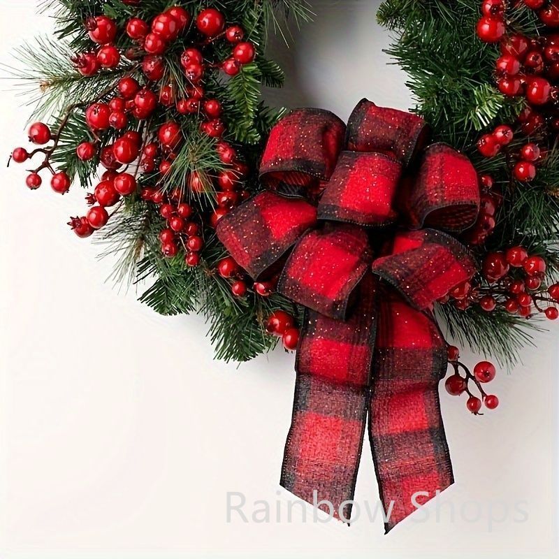 人工クリスマスツリー 赤リボン Amazon.co.jp: クリスマスツリートッパーボウ、44インチ × 13