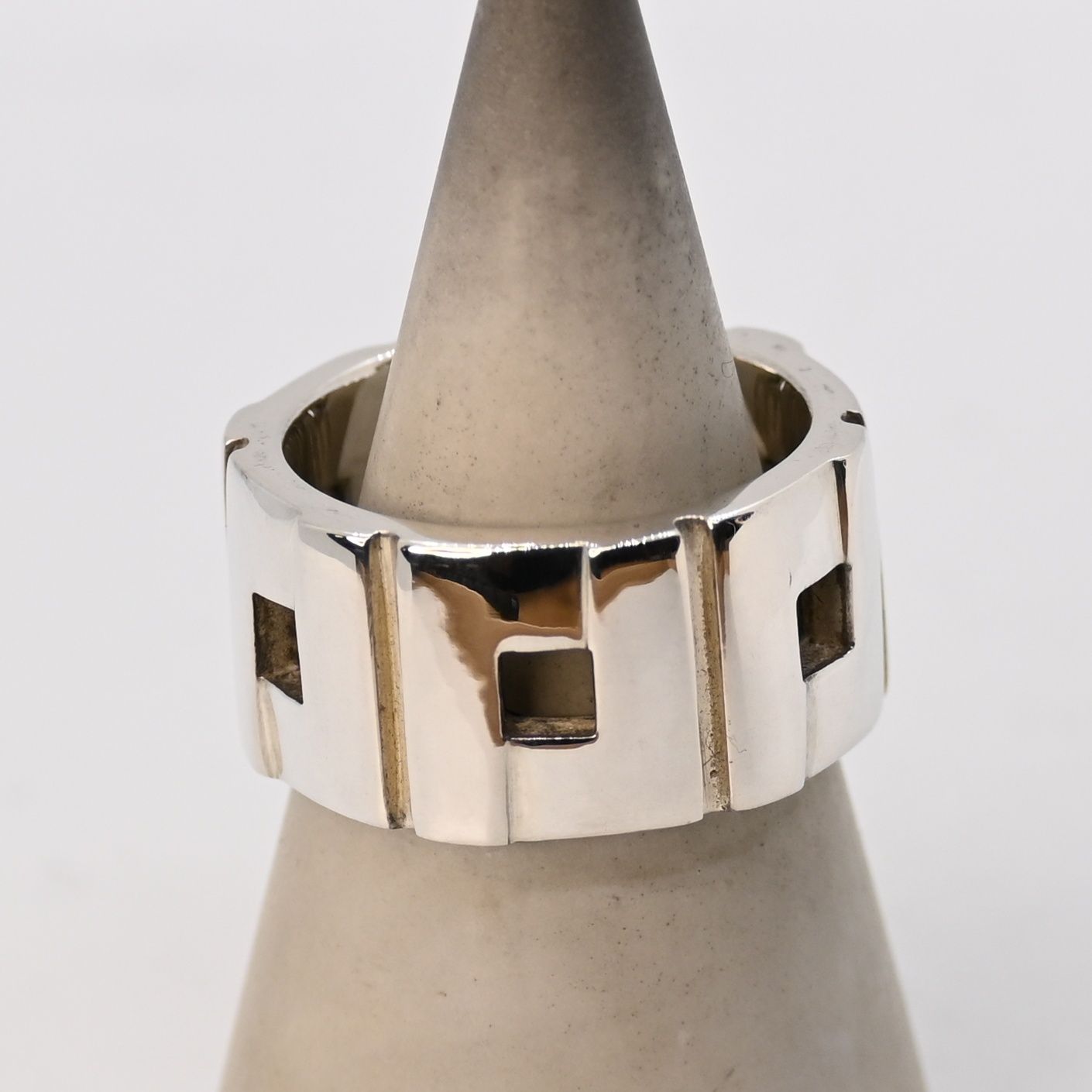 研磨済 GUCCI ヘビーG モダニスト リング 18号 指輪 Ag925 16g