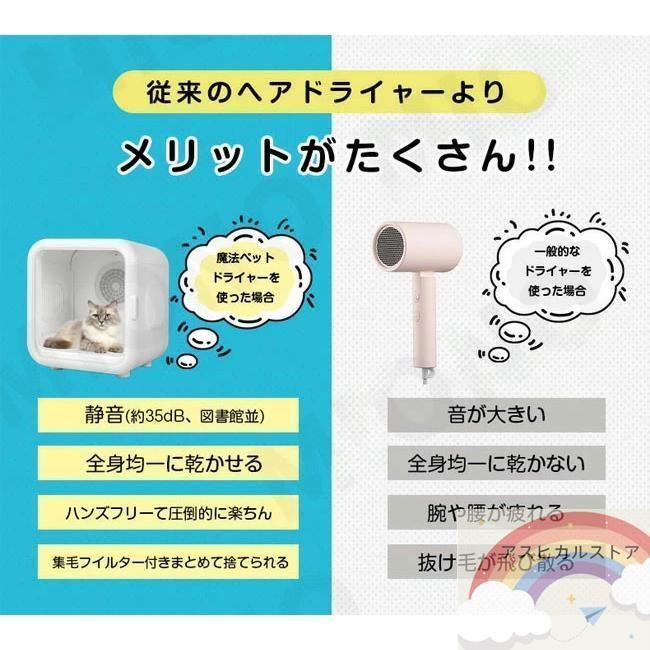 新品、未使用 ペットドライルーム ペット乾燥機 ペット用