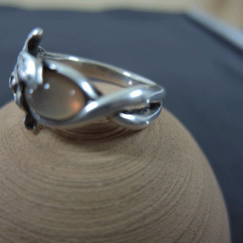 K18YGリング フラワーモチーフ ダイヤモンドTTL1.00ct VSクラス K18YG