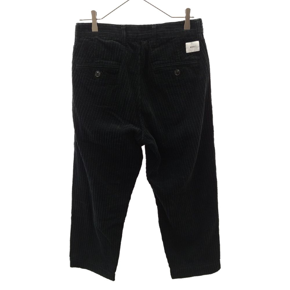 WTAPS (ダブルタップス) 21AW TUCK 02 TROUSERS COTTON CORDUROY タック トラウザー コーデュロイ パンツ  ブラック 212TQDT-PTM02 - メルカリ