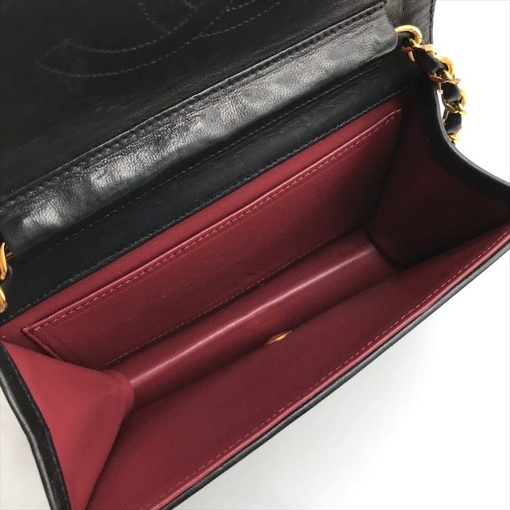 良品 CHANEL シャネル ココマーク プッシュロック ミニマトラッセ ラムスキン チェーン ショルダー バッグ ブラック レディース a8716 良品 CHANEL シャネル ココマーク プッシュロック ミニマトラッセ