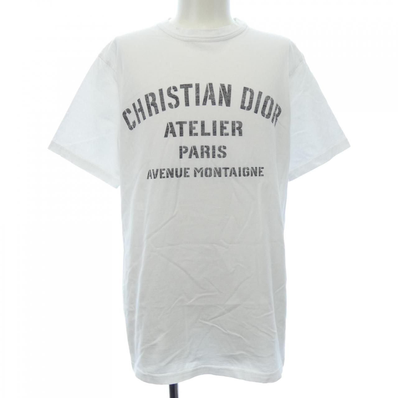 Dior Tシャツ ホワイト ロゴプリント 通販 dior ディオール tシャツ ロゴ 白 dior tシャツ ホワイト 白 系