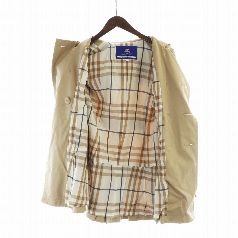美品バーバリーブルーレーベル　ジャケット　チェック柄 BURBERRY BLUE LABEL チェック柄ジャケット 38 M