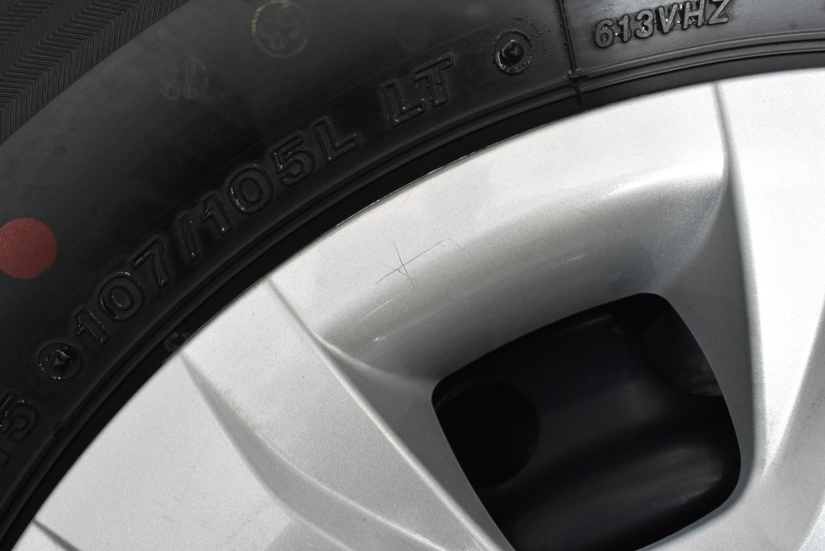 超バリ溝】トヨタ 200 ハイエース 純正 15in 6J +35 PCD139.7 
