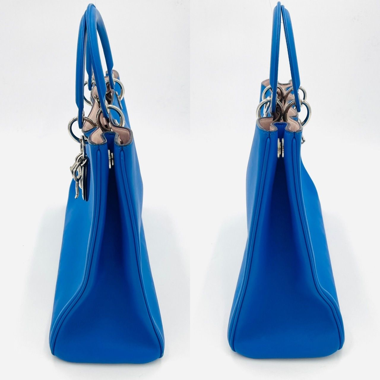 ディオール DIOR ディオリッシモ レザー ブルー 2way ディオール DIOR ディオリッシモ レザー ブルー 2way