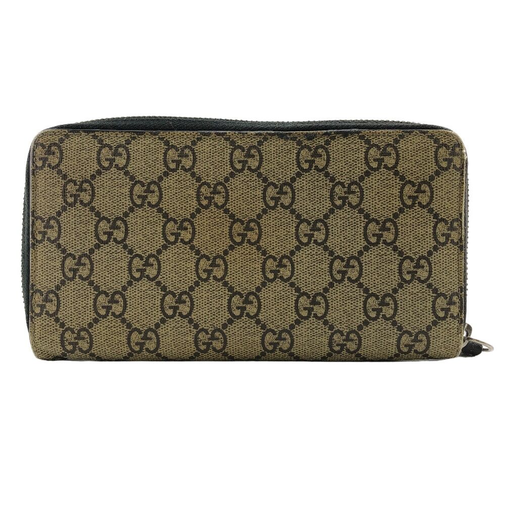 GUCCI/グッチ 451273 2778 キングスネーク ラウンドファスナー GGスプリーム PVC 長財布 ベージュ ユニセックス ブランド -  メルカリ