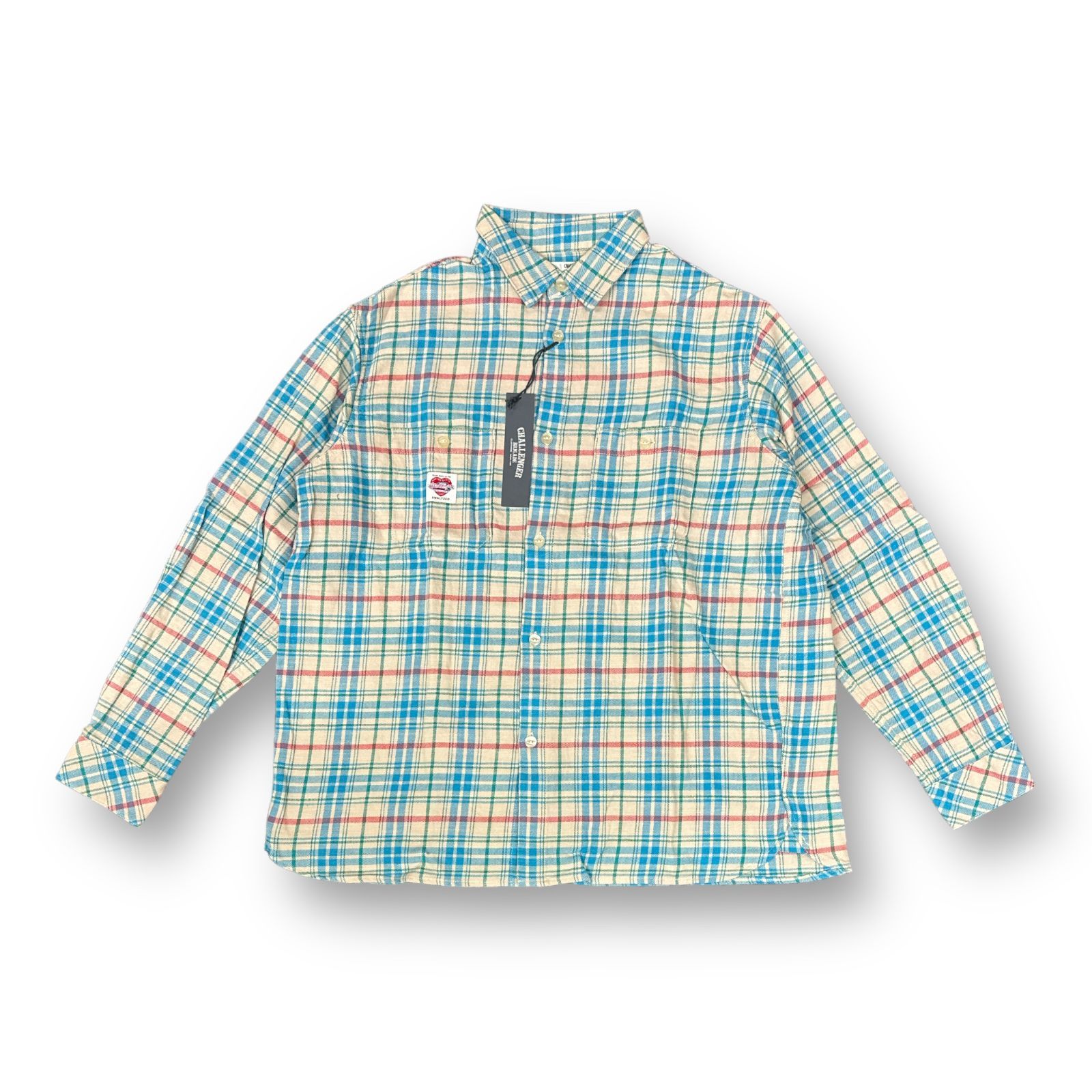 定価24200円 新品 CHALLENGER 23AW L/S CHECK SHRIT ORANGE CLG