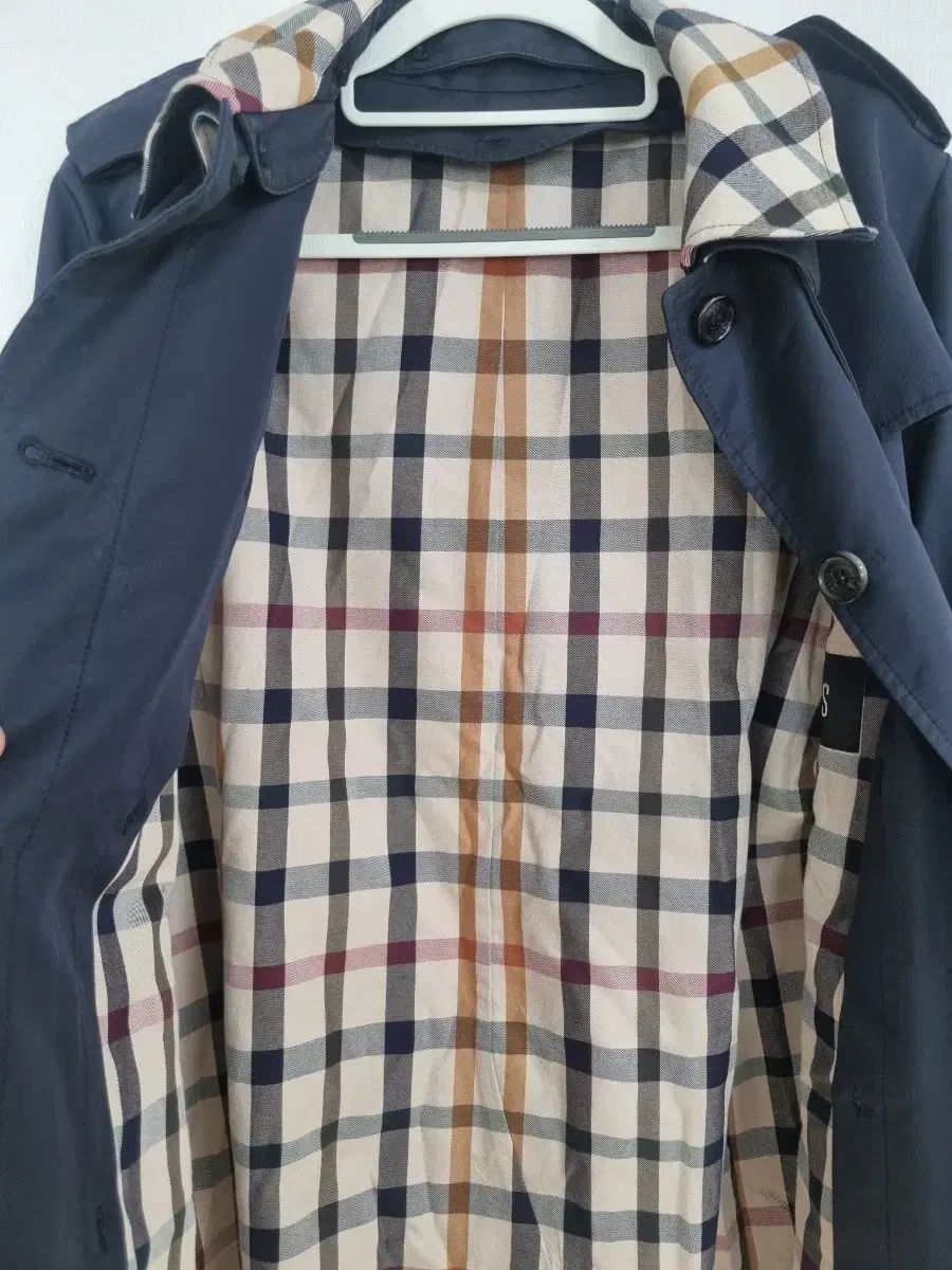 Burberrys ネイビー トレンチコート UK バーバリー USED 名入り 中古・古着通販】Burberry's (バーバリーズ) トレンチコート