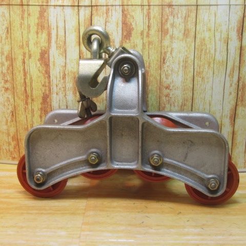 ▽安田製作所/ヤスダ 4号金車 金車 ケーブルコロ 延線ローラー【川崎店