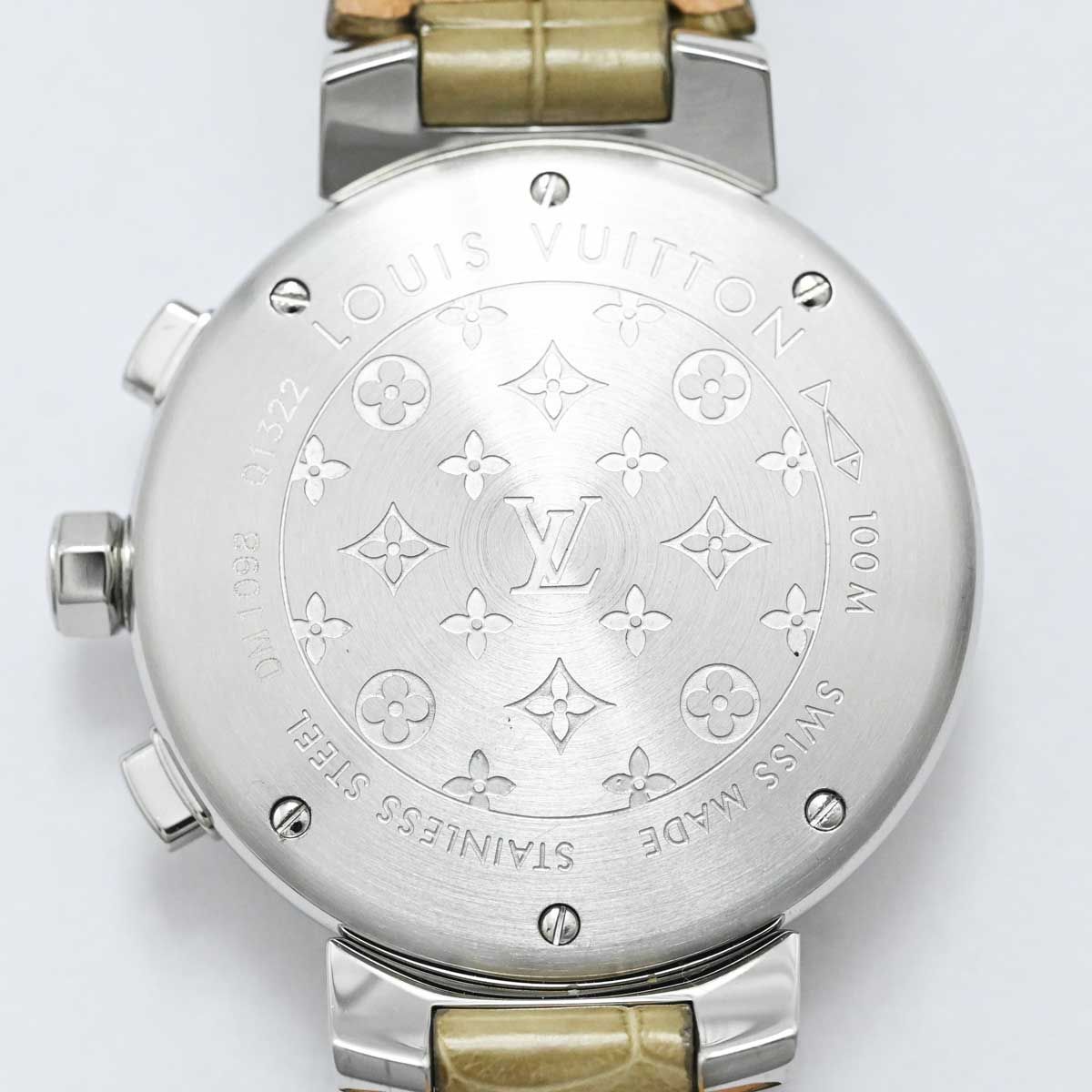 3277) ルイヴィトン LOUIS VUITTON タンブール クロノグラフ クオーツ