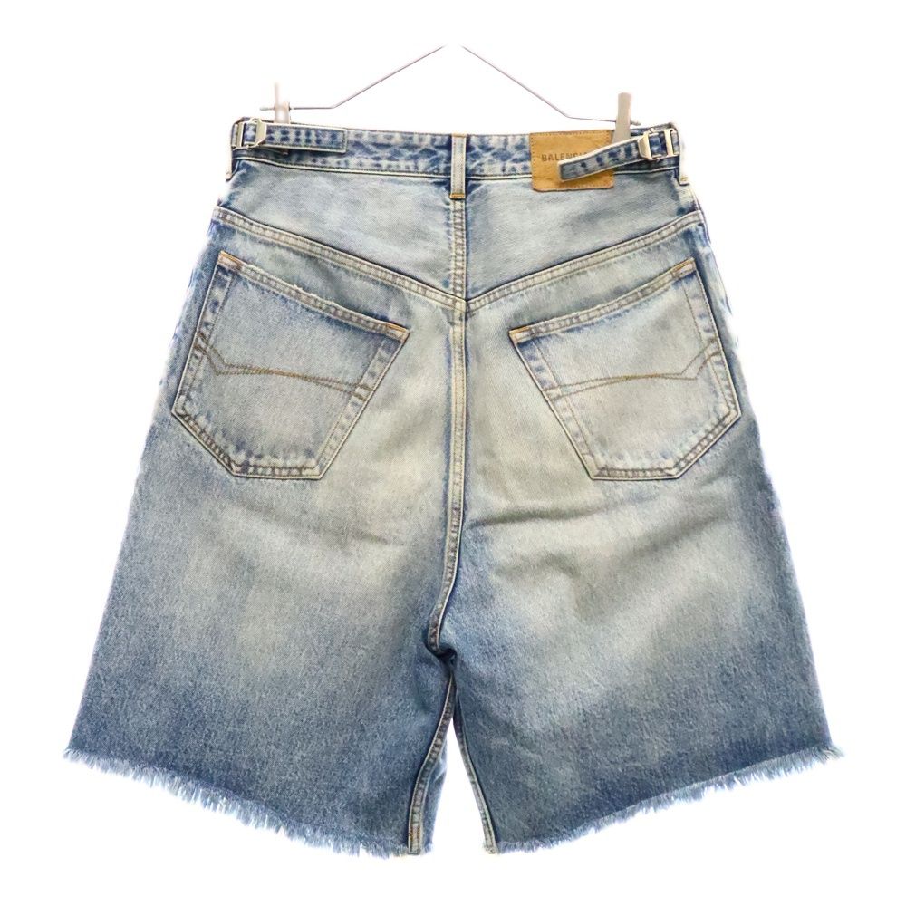 BALENCIAGA (バレンシアガ) 23AW Skater Shorts 697835 TDW14 ダメージ加工 バギーデニムショーツ ハーフパンツ  ジーンズ インディゴ - メルカリ