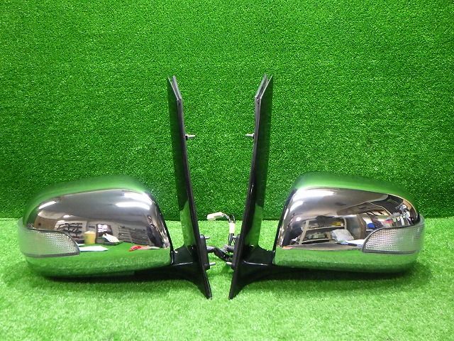 10アルファード メッキドアミラー 純正OP ANH MNH 10 15 後期 5P 2P トヨタ ブルーレンズ 250918038
