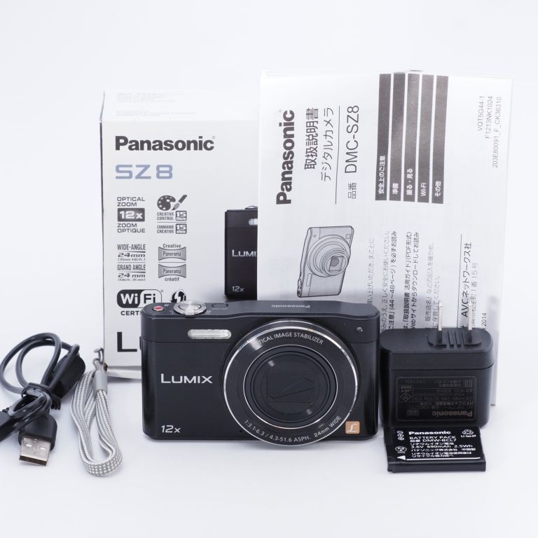 Panasonic パナソニック デジタルカメラ ルミックス SZ8 光学12倍 ブラック LUMIX DMC-SZ8-K - メルカリ