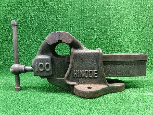 ◎日の出 HINODE 万力 100mm 横幅約370mm 動作 済みです