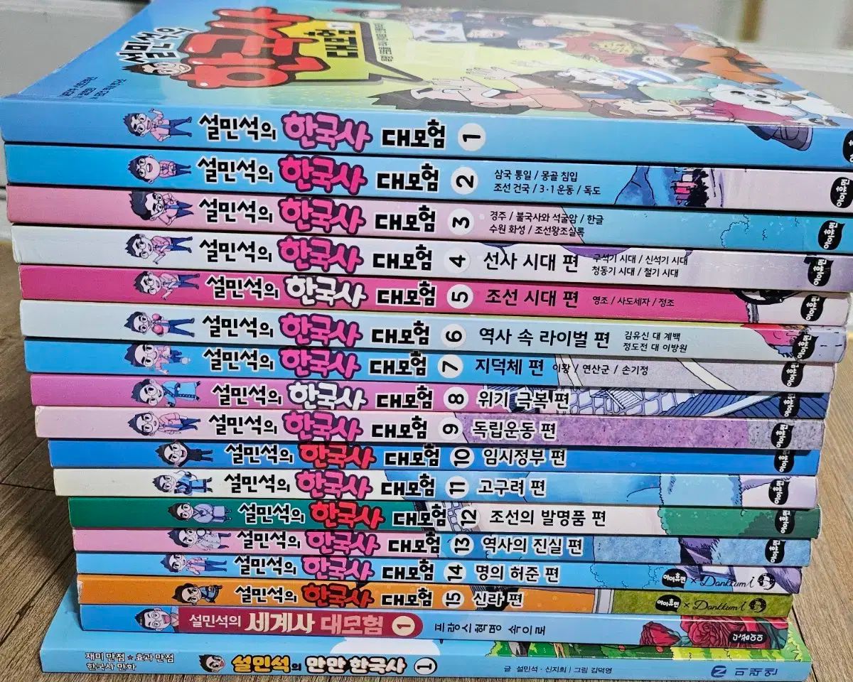 シウミンの韓国史大冒険 15巻 | 世界史 1巻 | マンマン韓国史 1巻 | 合計17巻