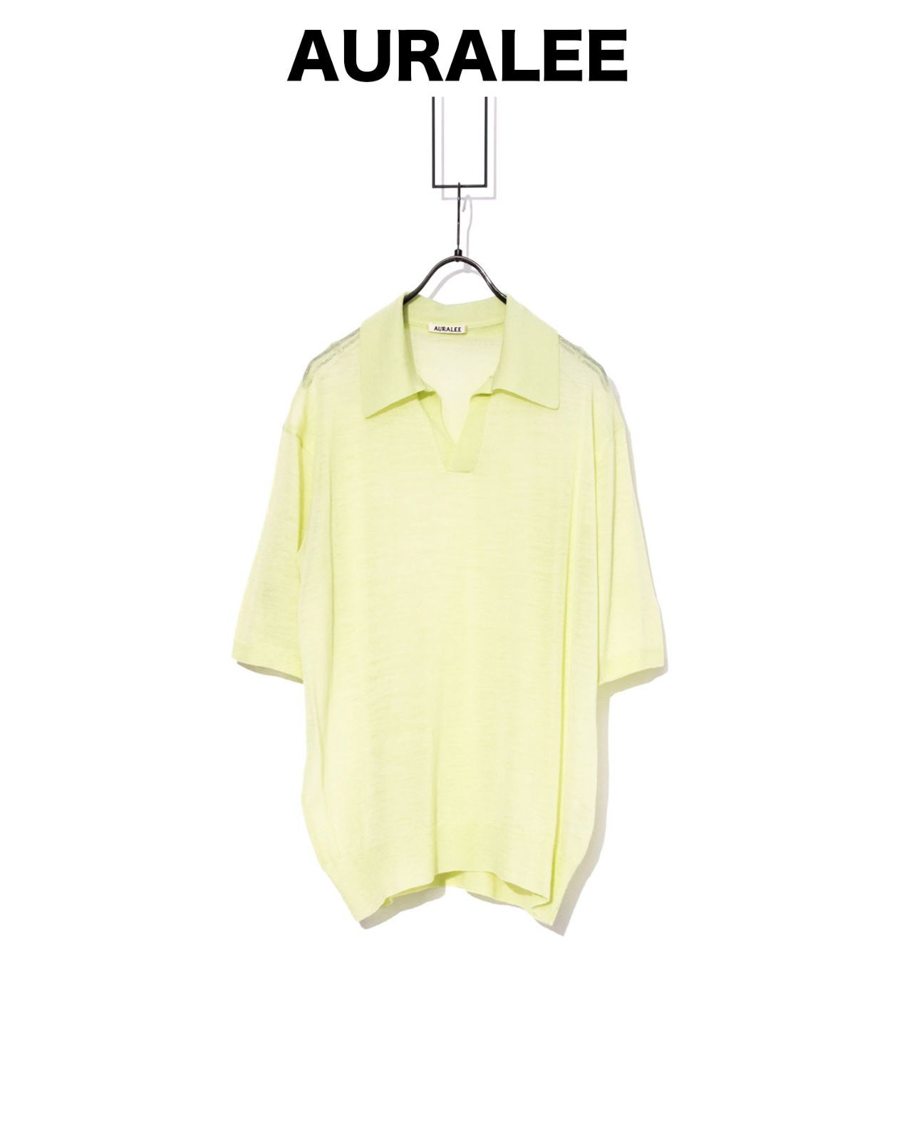 AURALEE オーラリー HARD TWIST HIGH GAUGE WOOL SILK KNIT
