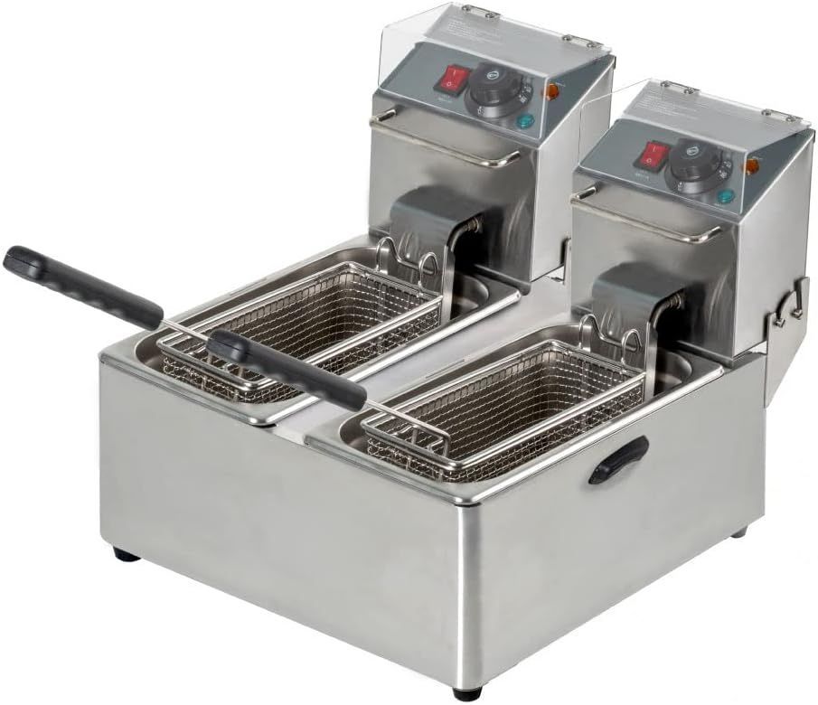 電気フライヤー 業務用 二槽式 XD-CM4LF-2 4L
