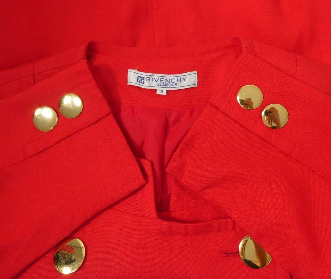 美品 GIVENCHY ジバンシィ サイズ13 麻 リネンミックス ダブルブレスト