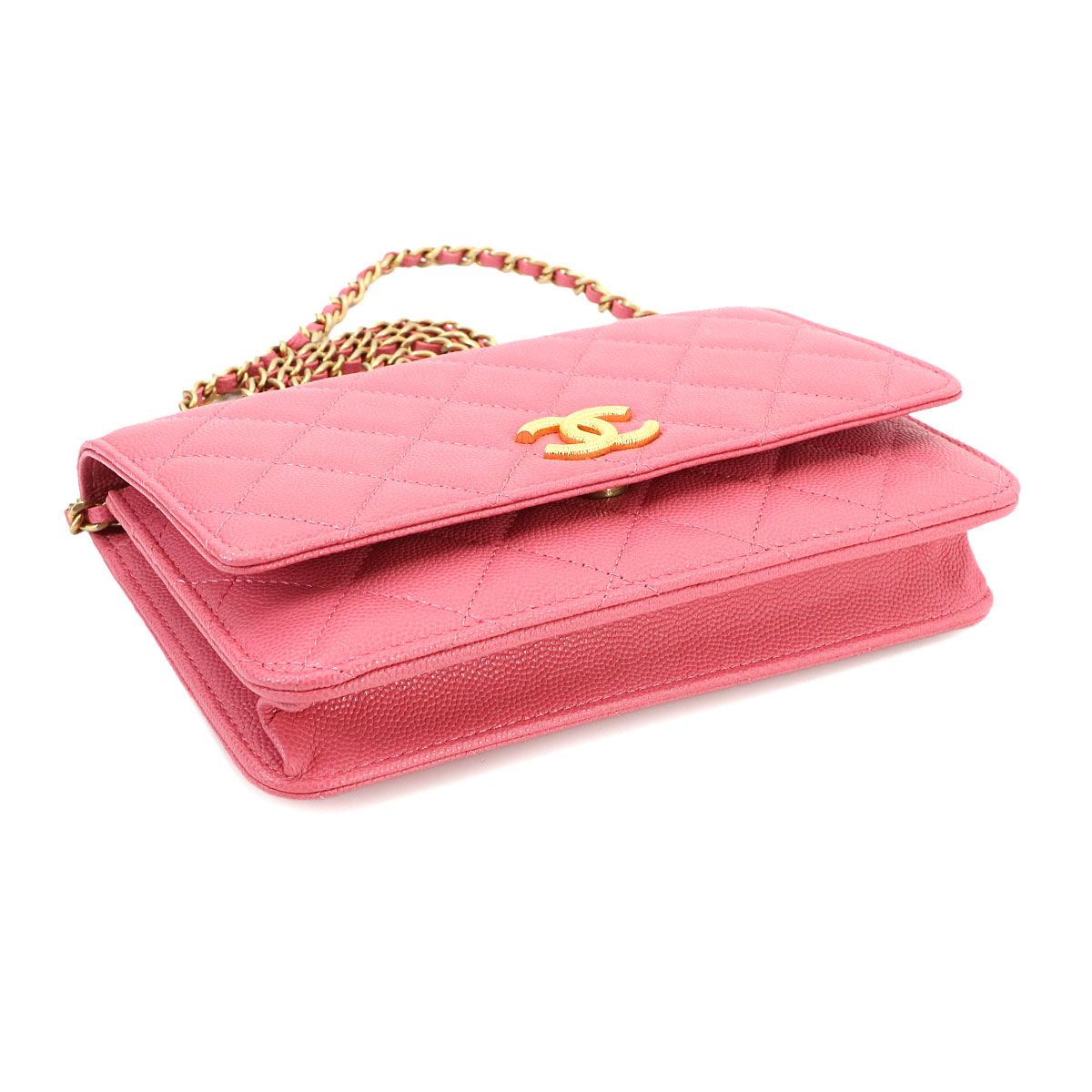 未使用 展示品 シャネル CHANEL マトラッセ チェーン ウォレット