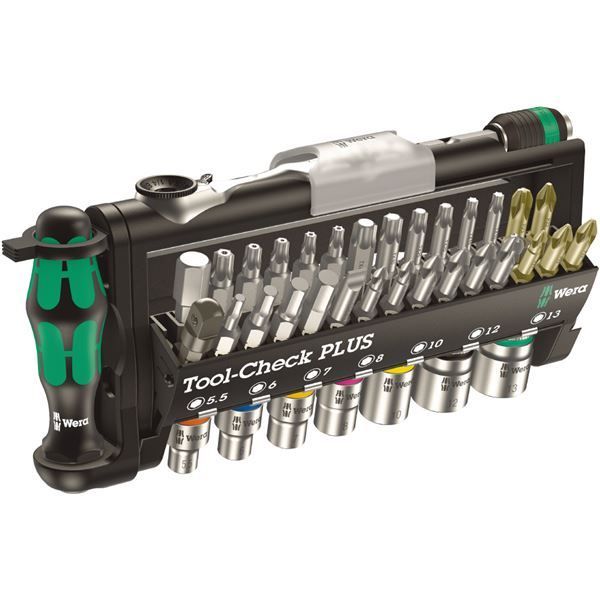 WERA ヴェラ 39点組 差込6.35mm ラチェットドライバー ソケット ビットセット 056490 工具 ツール DIY 作業工具 道具