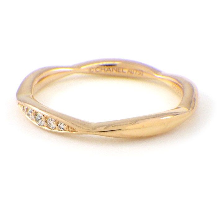 シャネル CHANEL リング カメリア ハーフエタニティ J10836  